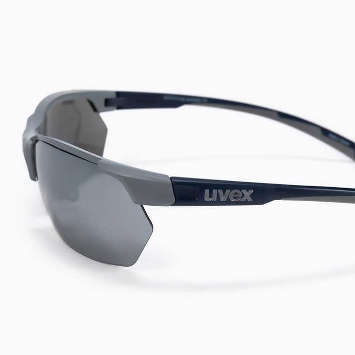 UVEX Sportstyle 114 rhino deep space mat/litemirror silver/litemirror orange/clear sunglasses S5309395416 4