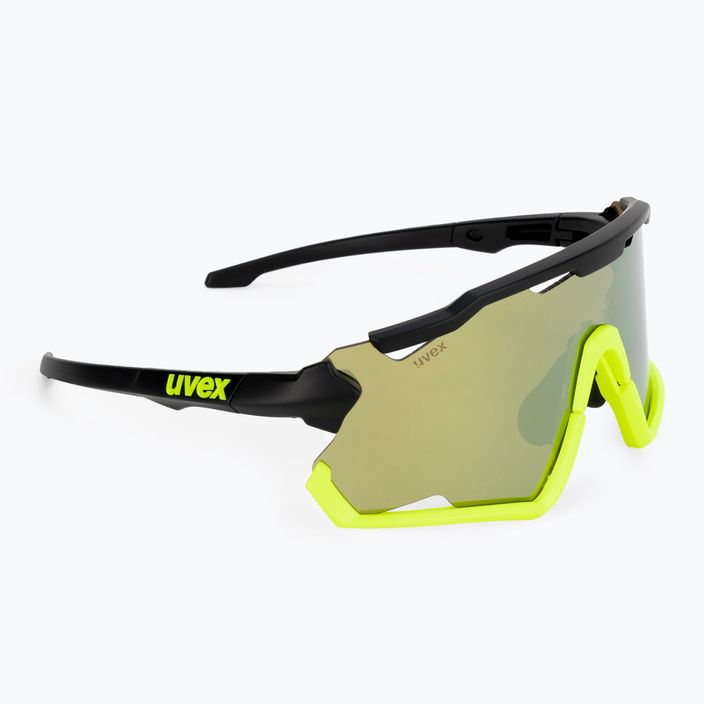 UVEX Sportstyle 228 black yellow mat/mirror yellow cycling goggles 53/2/067/2616