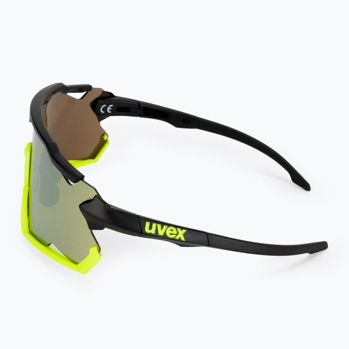 UVEX Sportstyle 228 black yellow mat/mirror yellow cycling goggles 53/2/067/2616 4