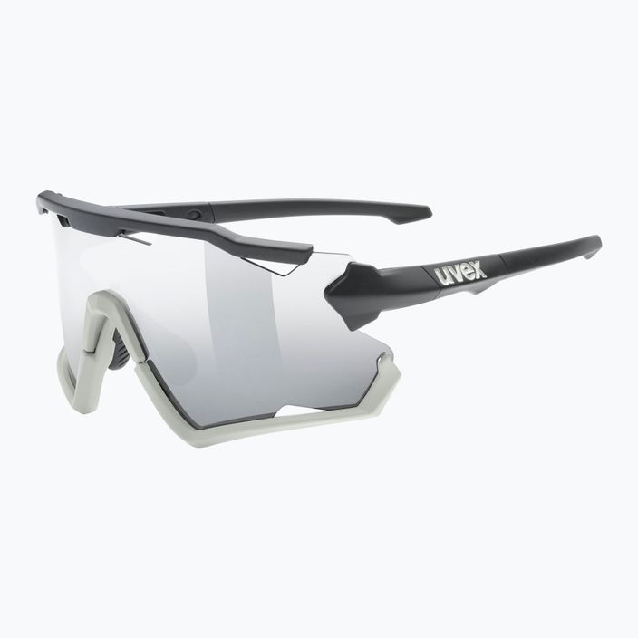 UVEX Sportstyle 228 black sand mat/mirror silver cycling glasses 53/2/067/2816 5