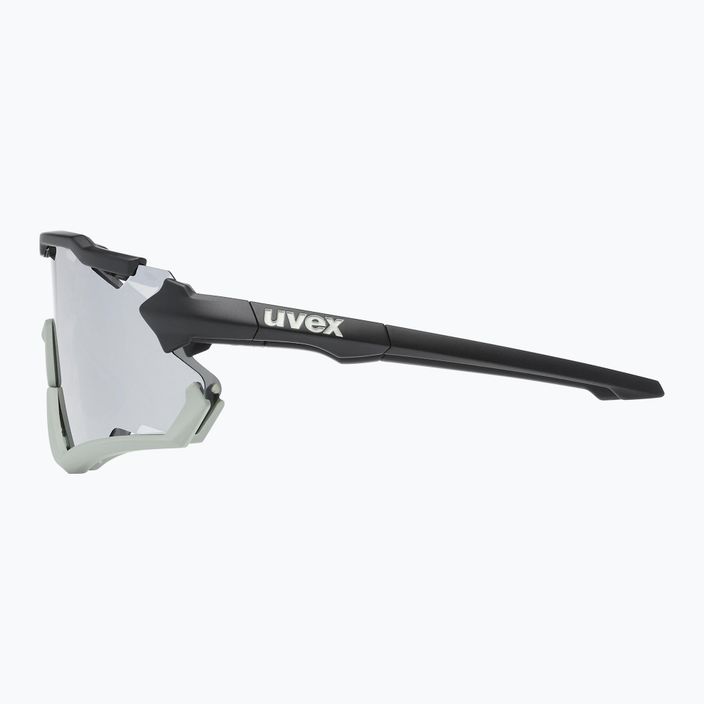 UVEX Sportstyle 228 black sand mat/mirror silver cycling glasses 53/2/067/2816 9