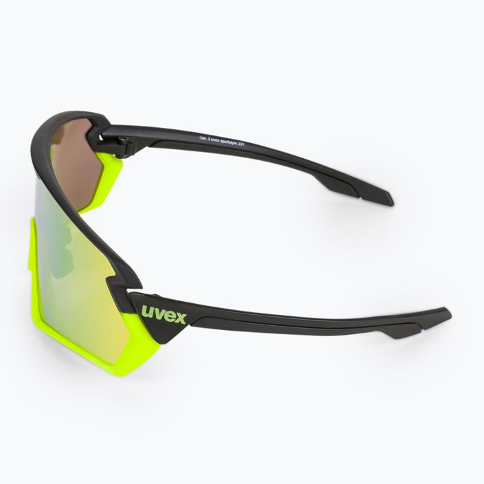 UVEX Sportstyle 231 black yellow mat/mirror yellow cycling goggles S5320652616 4