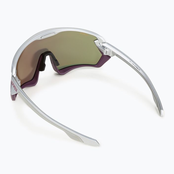 UVEX Sportstyle 231 silver plum mat/mirror red cycling glasses S5320655316 2