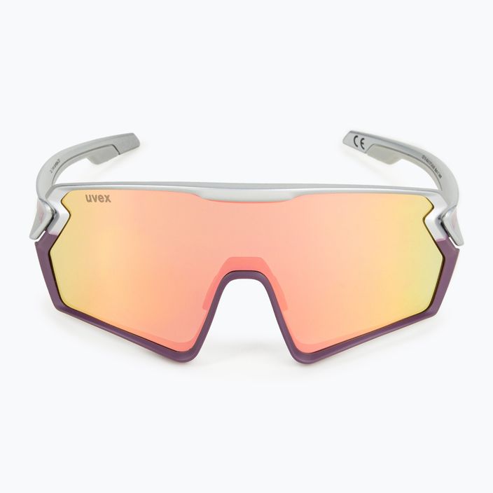 UVEX Sportstyle 231 silver plum mat/mirror red cycling glasses S5320655316 3