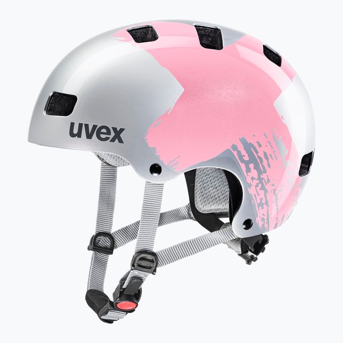 UVEX Kid 3 children's bike helmet silver/pink 41/4/819/36/17 6