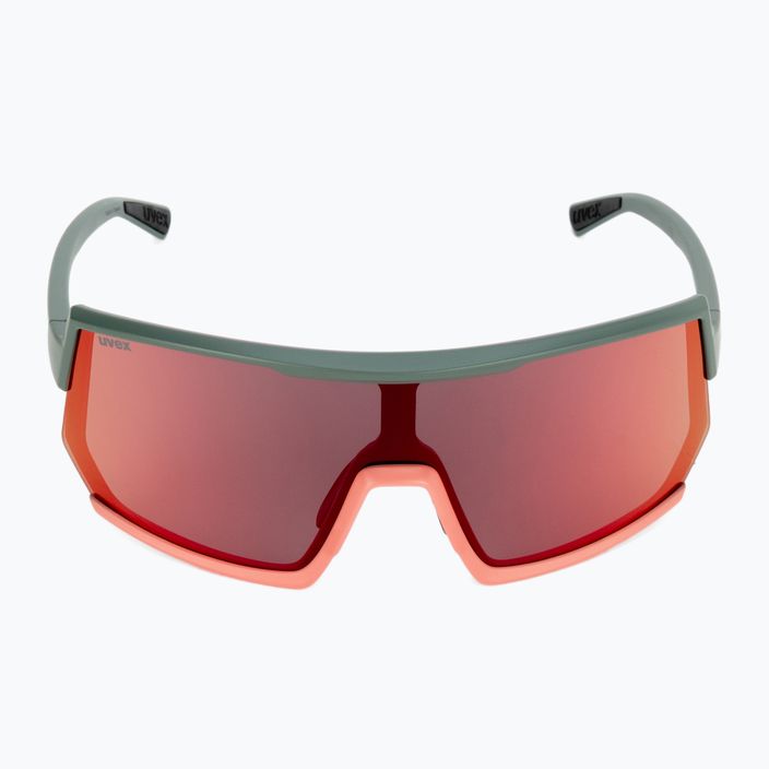 UVEX Sportstyle 235 moss grapefruit mat/mirror red cycling glasses 53/3/003/7316 3