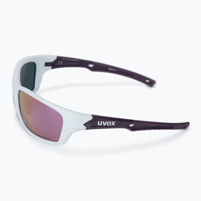 UVEX Sportstyle 232 P cycling glasses peacock prestige mat/polavision mirror pink S5330028330 4