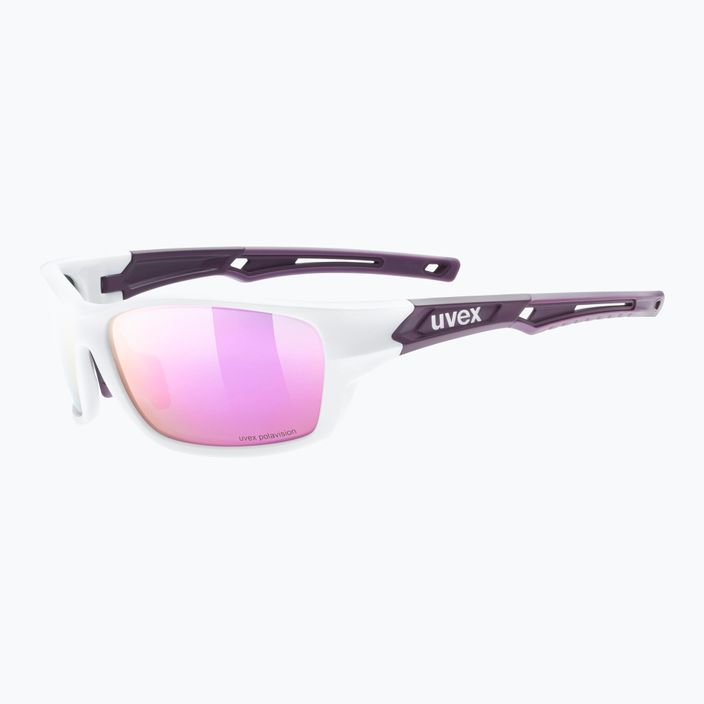 UVEX Sportstyle 232 P cycling glasses peacock prestige mat/polavision mirror pink S5330028330 5