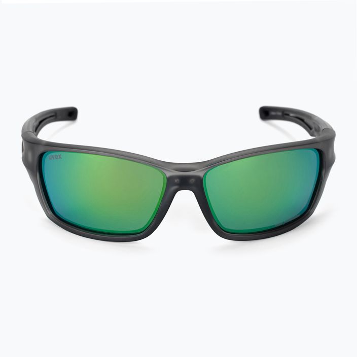 UVEX Sportstyle 232 P smoke mat/polavision mirror green cycling glasses S5330025170 3
