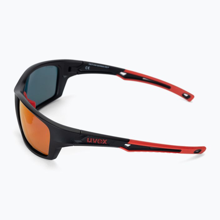 UVEX Sportstyle 232 P black mat red/polavision mirror red cycling glasses S5330022330 4
