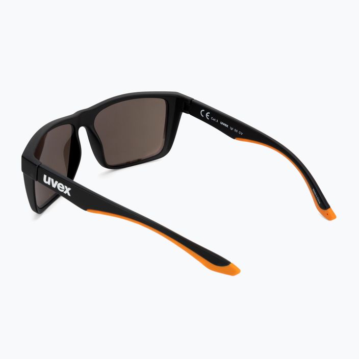 Uvex Lgl 50 CV black mat/mirror champagne sunglasses 53/3/008/2297 2