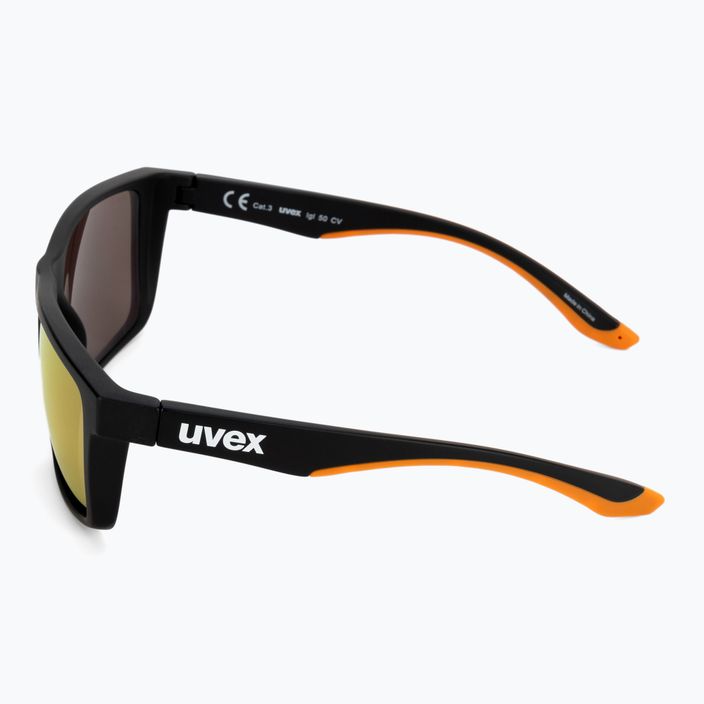 Uvex Lgl 50 CV black mat/mirror champagne sunglasses 53/3/008/2297 4