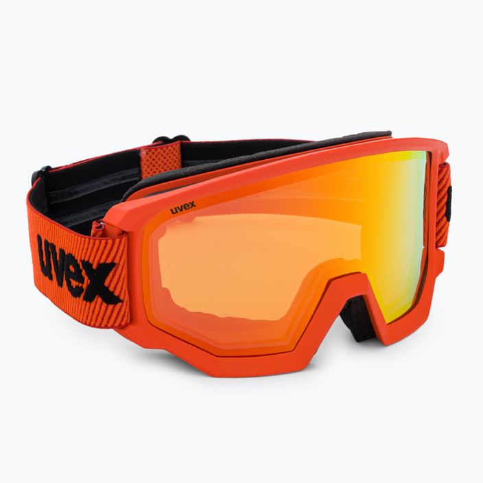Ski goggles UVEX Athletic FM fierce red mat/mirror orange 55/0/520/3130