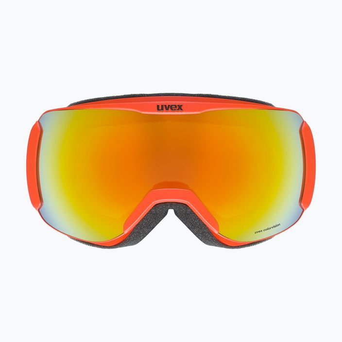 UVEX Downhill 2100 CV ski goggles fierce red mat/mirror orange colorvision green 55/0/392/3130 6