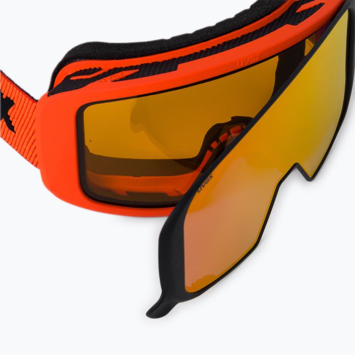 UVEX ski goggles Saga TO fierce red mat/mirror red laser/gold lite/clear 55/1/351/3030 6