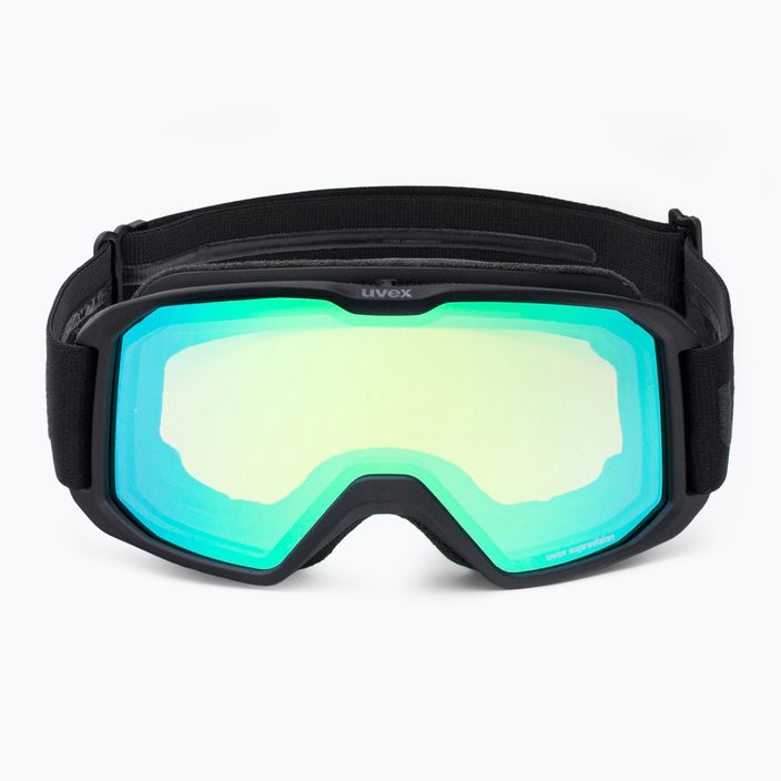 Ski goggles UVEX Elemnt FM black mat/mirror green lasergold lite 55/0/640/2030 2