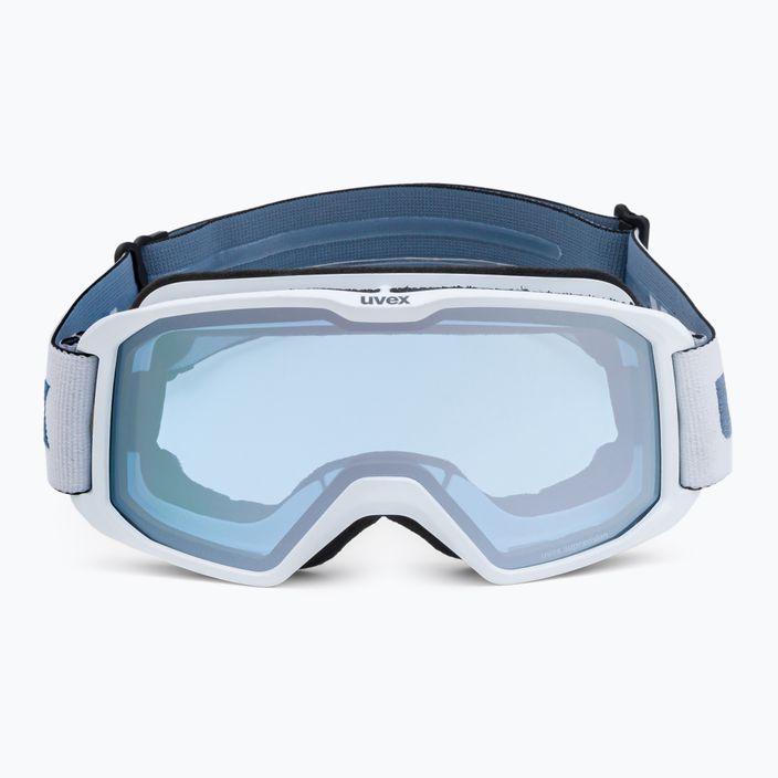 Ski goggles UVEX Elemnt FM white matt/mirror silver blue 55/0/640/1030 2