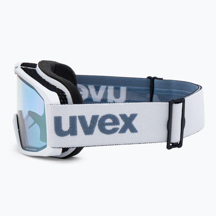 Ski goggles UVEX Elemnt FM white matt/mirror silver blue 55/0/640/1030 4