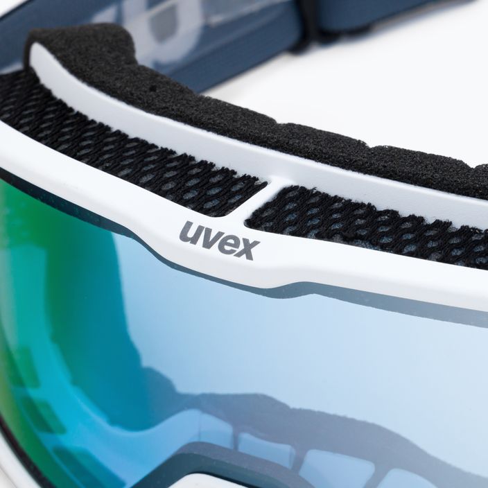 Ski goggles UVEX Elemnt FM white matt/mirror silver blue 55/0/640/1030 6
