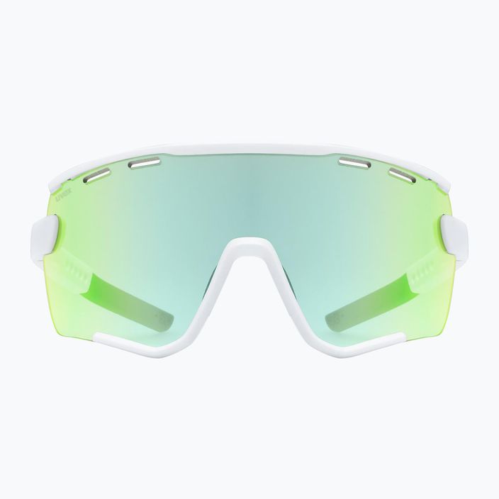 UVEX Sportstyle 236 Set white matt/mirror green/clear sunglasses 2