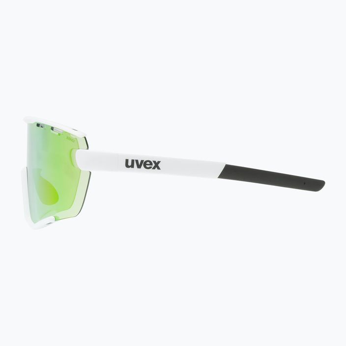 UVEX Sportstyle 236 Set white matt/mirror green/clear sunglasses 4