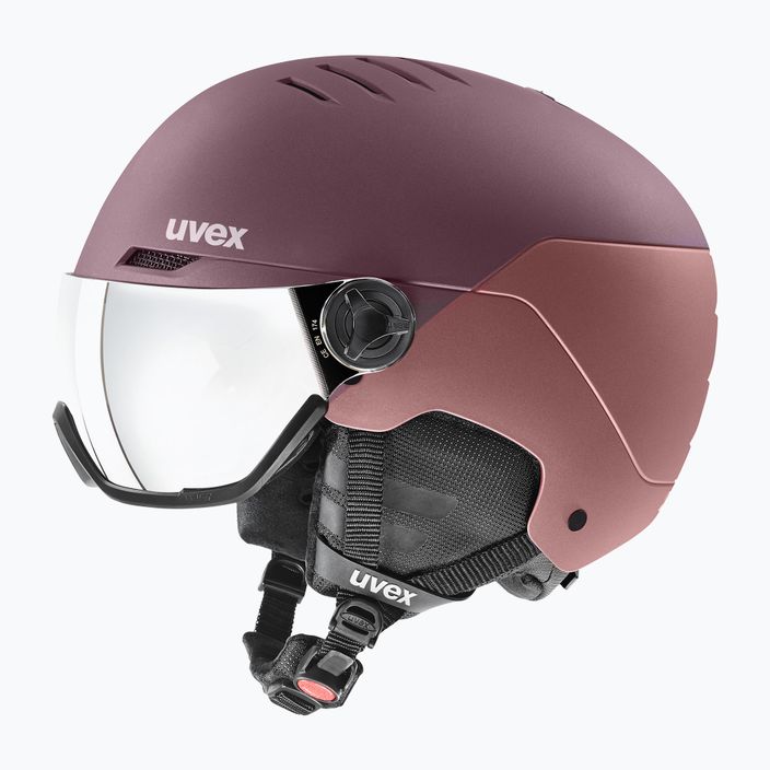 Ski helmet UVEX Wanted Visor purple 56/6/262/7005 6