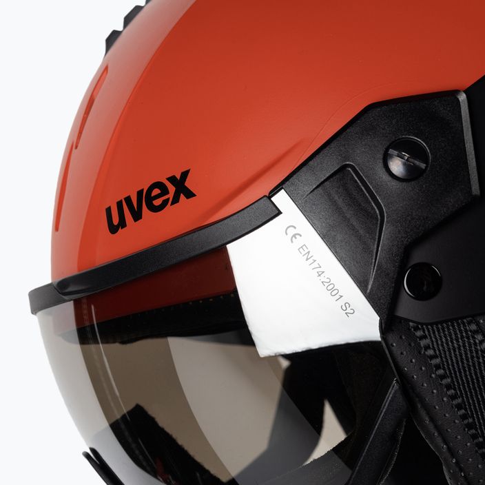 Ski helmet UVEX Instinct Visor black/red 56/6/260/7005 6