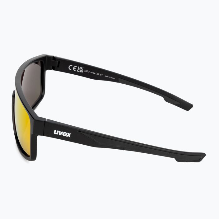 UVEX sunglasses LGL 51 black matt/mirror red 53/3/025/2213 4