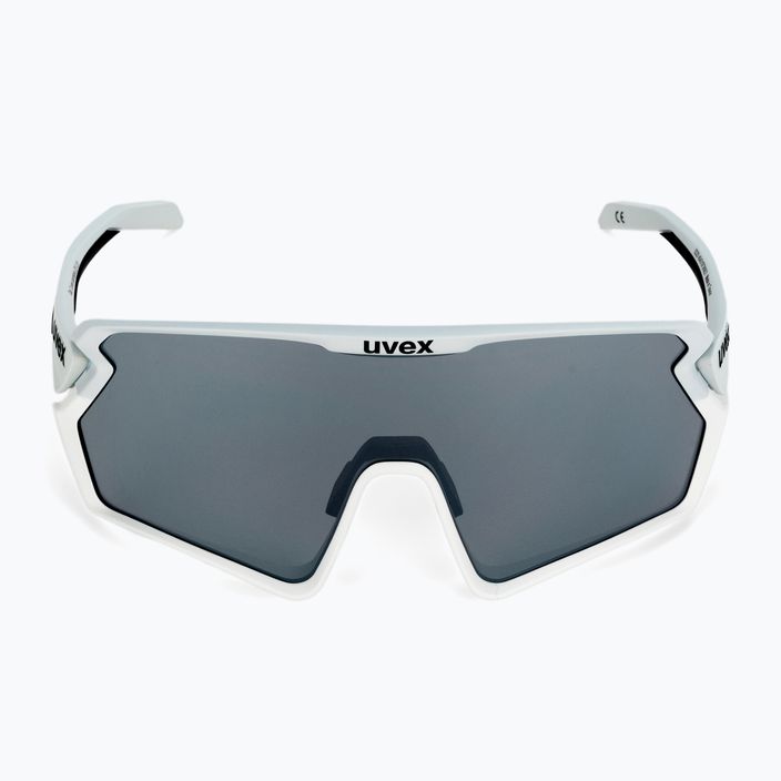 UVEX Sportstyle 231 2.0 cloud white mat/mirror silver cycling glasses 53/3/026/8116 3