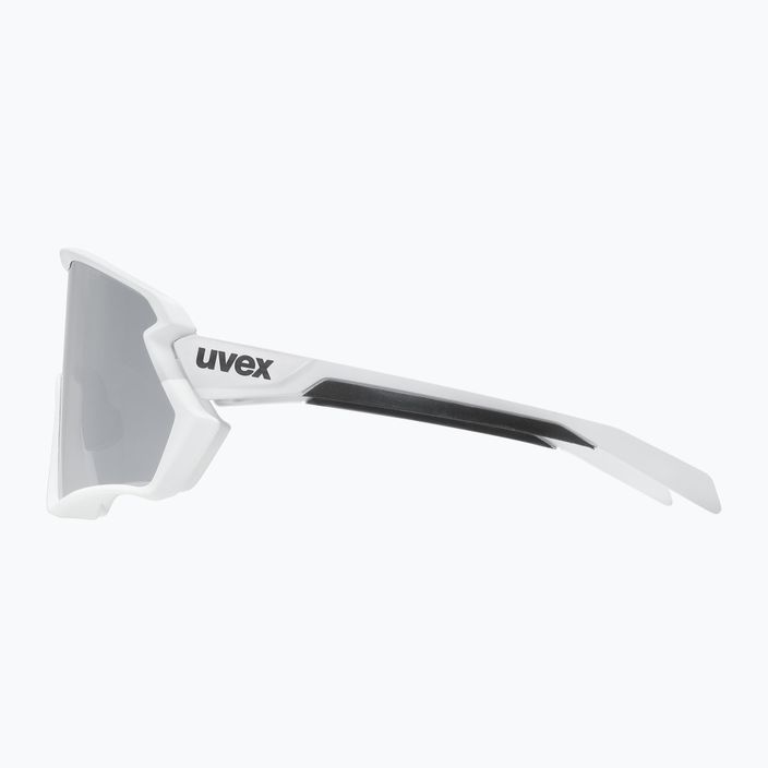UVEX Sportstyle 231 2.0 cloud white mat/mirror silver cycling glasses 53/3/026/8116 7