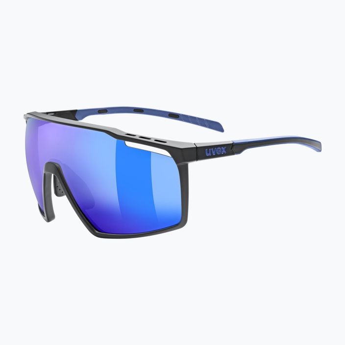 UVEX Mtn Perform black blue mat/mirror blue sunglasses 53/3/039/2416 5