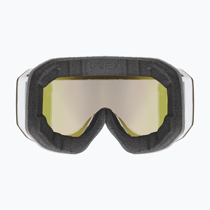 UVEX Evidnt Attract We CV S2 ski goggles white matt/mirror rose/contr green/clear 8