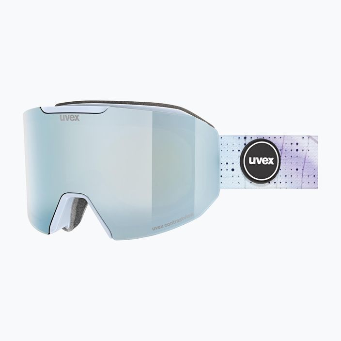 UVEX Evidnt Attract CV S3 arctic blue matt/mirror sapphire/cont green/clear ski goggles