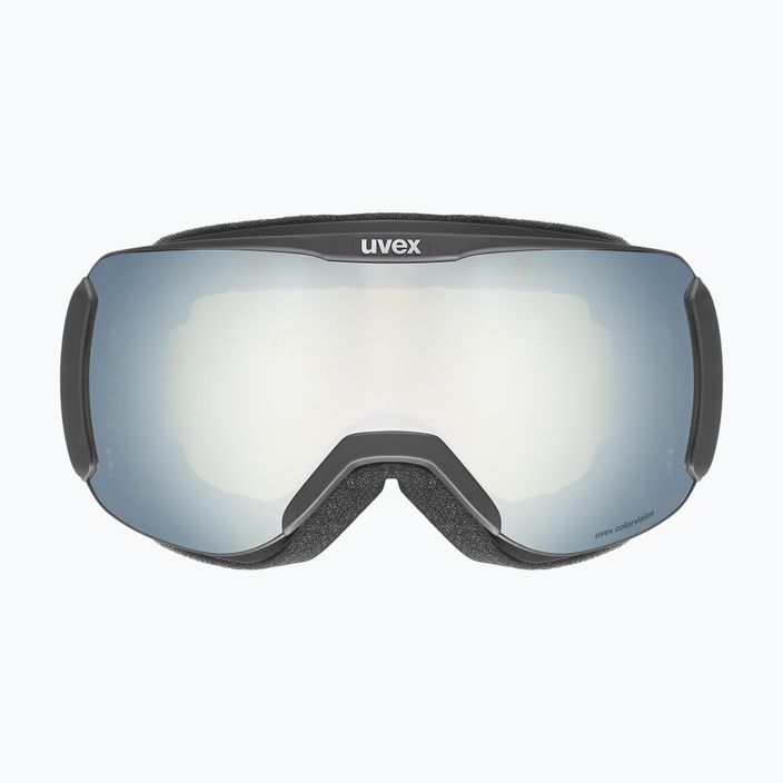 UVEX Downhill 2100 CV ski goggles black matt/mirror white/colorvision green 2