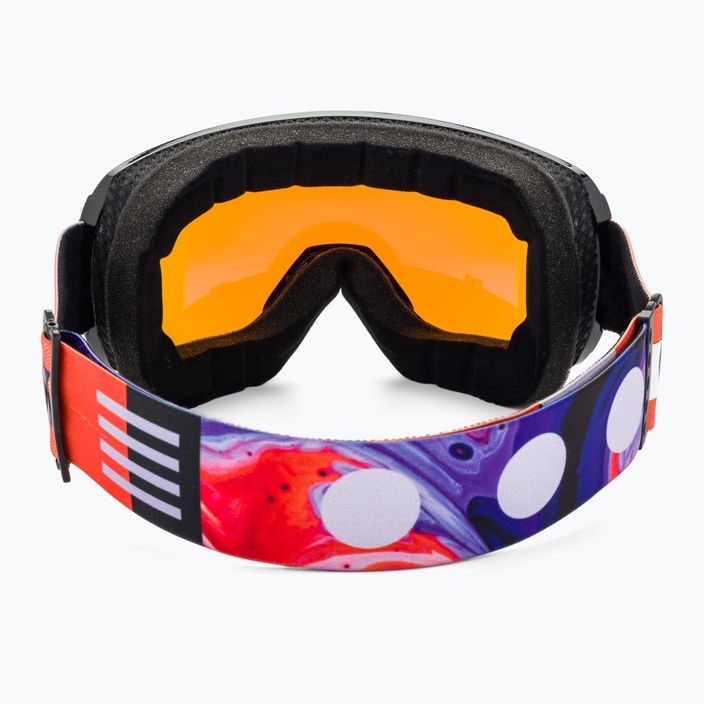 UVEX Downhill 2100 CV S2 ski goggles black shiny/mirror scarlet/colorvision orange 3