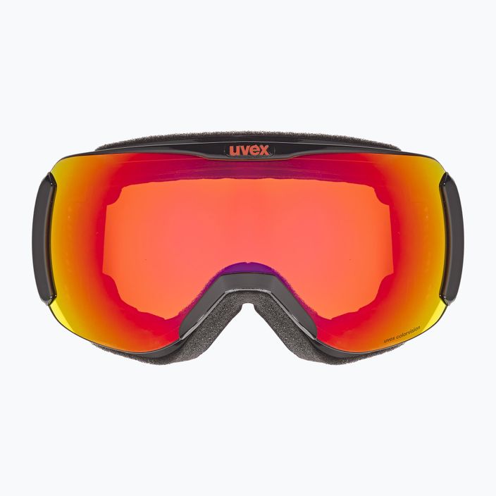 UVEX Downhill 2100 CV S2 ski goggles black shiny/mirror scarlet/colorvision orange 6