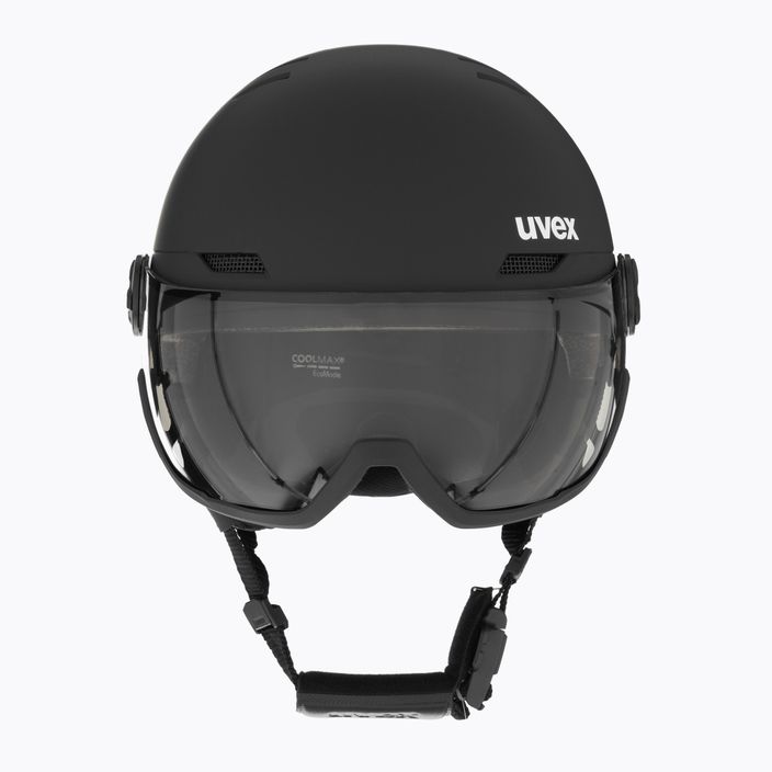 Ski helmet UVEX Wanted Visor Pro V black matt/variomatc smoke 2