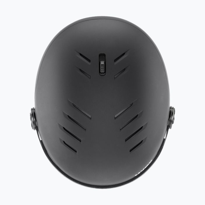 Ski helmet UVEX Wanted Visor Pro V black matt/variomatc smoke 9