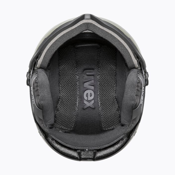 Ski helmet UVEX Wanted Visor Pro V black matt/variomatc smoke 10