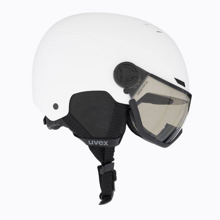 Ski helmet UVEX Wanted Visor Pro V white matt/variomatc smoke 4