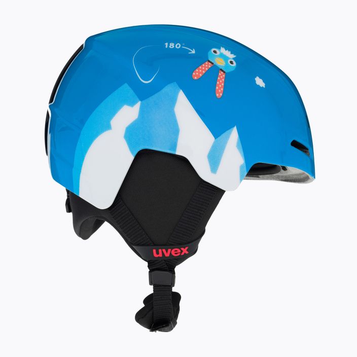 UVEX children's ski helmet Viti blue bear 4