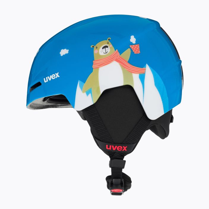UVEX children's ski helmet Viti blue bear 5