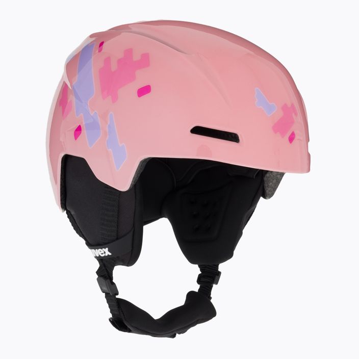 UVEX children's ski helmet Viti pink puzzle