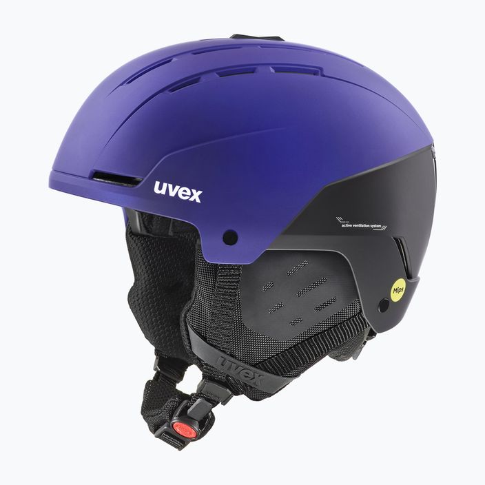 Ski helmet UVEX Stance Mips purple bash/black matt 7