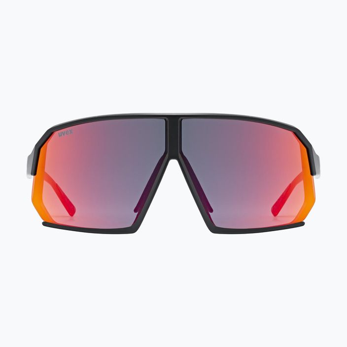 UVEX Sportstyle 237 black matt/mirror red sunglasses 2