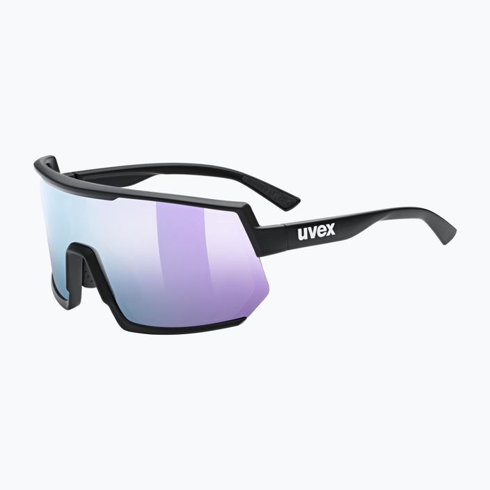 UVEX Sportstyle 235 black mat/mirror lavender sunglasses