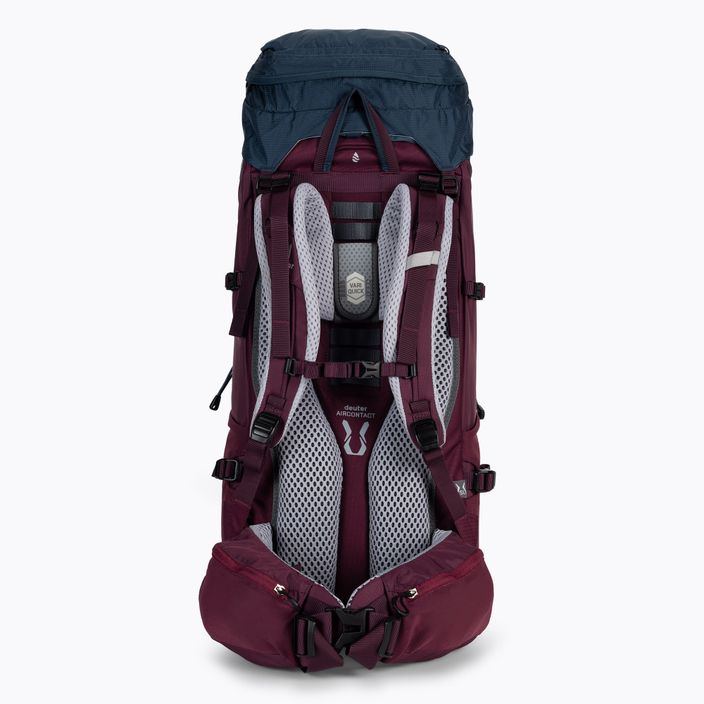 Women's trekking backpack deuter Aircontact Lite SL 35+10 l blue-maroon 3340221 2