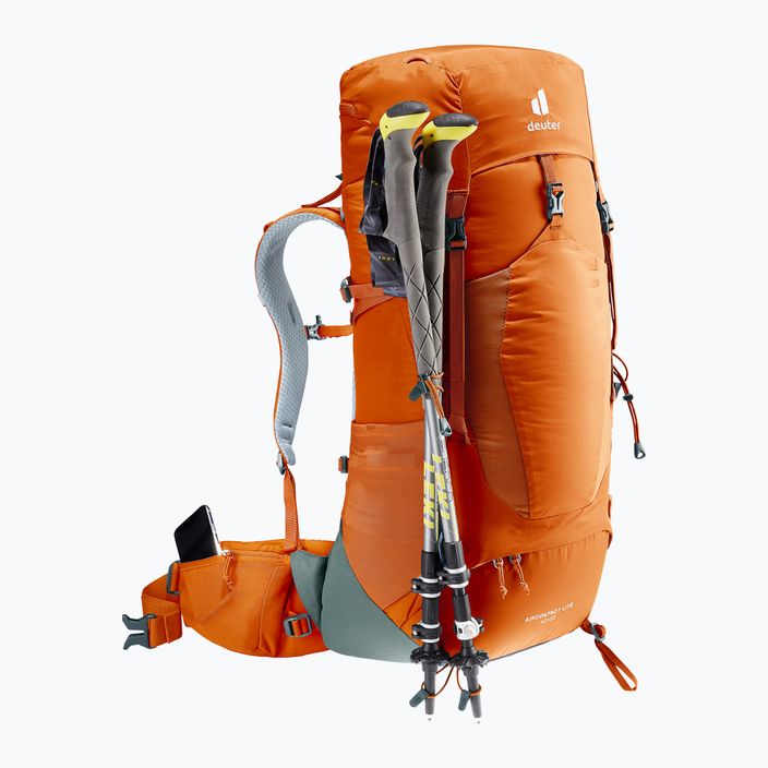 Deuter Aircontact Lite 40 + 10 trekking backpack orange 334012393190 6
