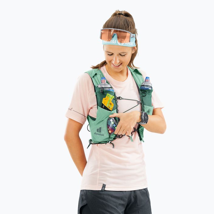 Women's running backpack deuter Traick 9 SL spearmint/seagreen 11