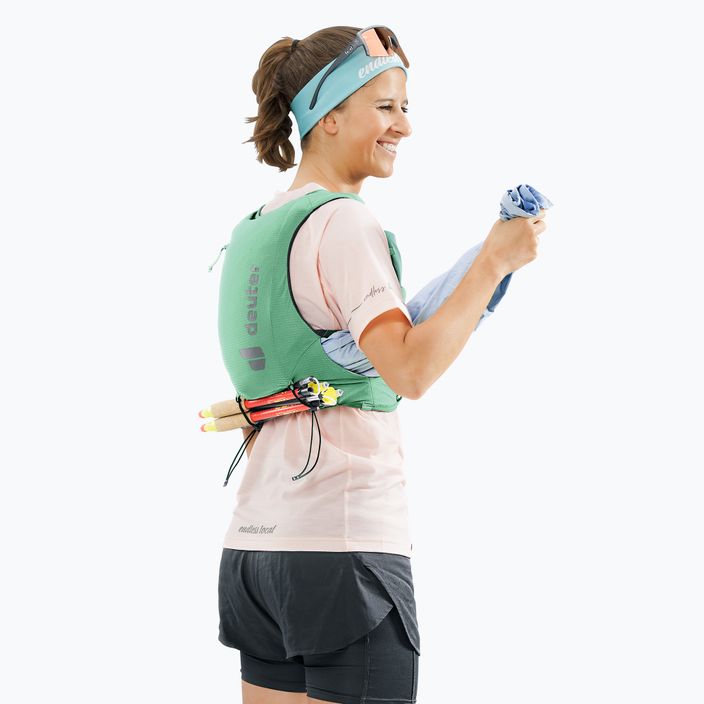 Women's running backpack deuter Traick 9 SL spearmint/seagreen 13